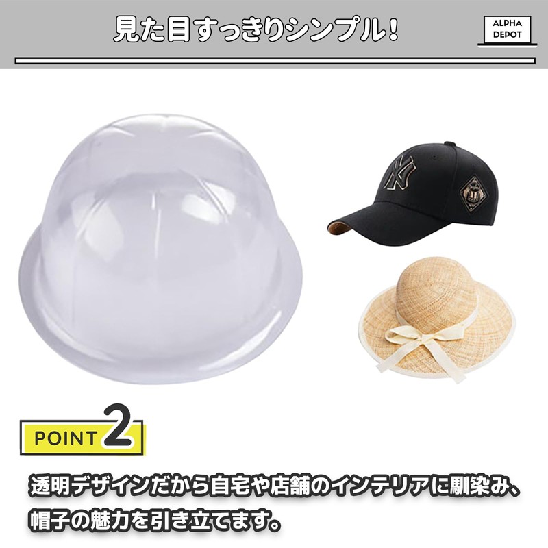 Alpha Depot Hat Stand Anti-Deformation Hat Holder Cap Storage Display