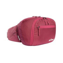 Tatonka Bum Bag Hip Sling Pack (5 L) – Stylish Waist Bag with Three Zip Compartments Including Organiser – Can Also Can Be Worn as Crossbody Bag or Sling Pack – 34 x 19.5 x 6.5 cm, Bordeaux Red / Dahlia, Stylish bum bag / cross body bag with 3 compartmen