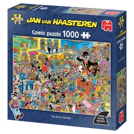Jan Van Haasteren - JVH - Dia de Los Muertos - Puzzle for Adults - Funny - Cardboard 100% Recycled - 1000 Pieces Jumbo