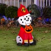 Gemmy Airblown Inflatable Firefighter Dog, 3.5 ft Tall, Multicolored