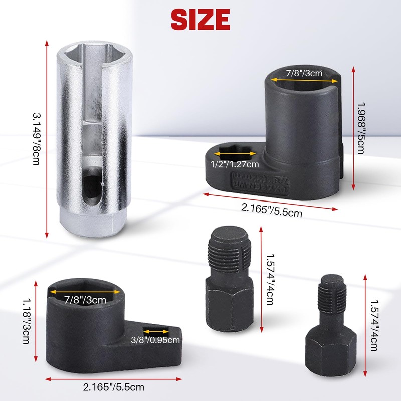 DASBET 5PCS O2 Oxygen Sensor Socket | Automotive O2 Sensor