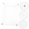 LALAFINA Magnetic Menu Planning Board Dry Erase Refrigerator Organizer for
