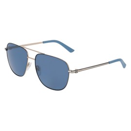 COLE HAAN Women's CH7090 Polarized Pilot Sunglasses, Navy, 58/16/140