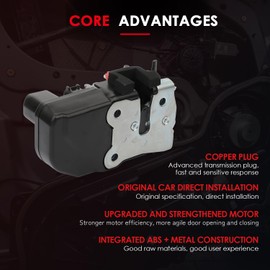 CCIYU Rear Left Driver Side Door Latch Lock Actuator fit for Dodge Ram 1500 2003-2008,for Dodge Ram 2500 3500 2003-2010,for Dodge Ram 4000 4500 5500 Door Lock Actuators Replaces 931-644