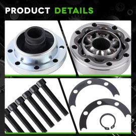 NEXAGEBIUS 1744014 CV Joint Kit Compatible with Jeep 2007-2018 Wrangler 2-door and 4-door, JK Wrangler (2-door), JKU Wrangler Unlimited (4-door)