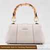 PATIKIL Bamboo Purse Handles, 4 Pcs U-Shaped Replacement Handmade Handbag