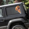 3D Dog in The Window Car Sticker Funny Dog Decal