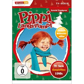 Astrid Lindgren: Pippi Langstrumpf - TV-Serie Komplettbox (5 Discs, Exklusivprodukt) (CHRISTMAS LIMITED EDITION)