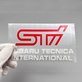 STI Subaru Fuel Spout Cover Sticker REVOGUE WRX Outback BRZ Forester G4 Crossover XV Cool Heat Resistant Reflective Waterproof (Ginyaku)