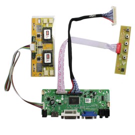 VSDISPLAY HDMI DVI VGA Video LCD Control Board Support 23" Resolution 1920x1080 4 Light 30 Pin LVDS LCD LM230WF1-TLA1 LM230WF1-TLF1 LTM230HT01 MT230DW01 V.0