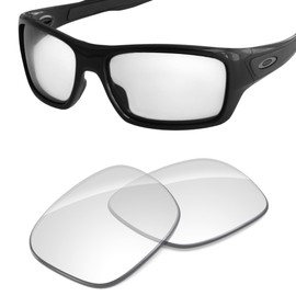 Tintart Performance Replacement Lenses Compatible with Oakley Turbine - Photochromic Clear to Dark
