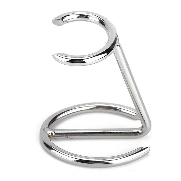 Teensery Shaving Brush Holder Silver Metal Razor Brush Stand Beard