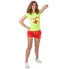 Wicked Costumes Adult Ladies Neon Lifeguard Costume - Small (UK