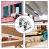 2 Pcs Single Pulley Blocks, rope roller,pulley wheel，for Cord Material