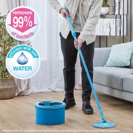 Spontex Spontex Aqua Revolution System Mop Refill | Flat Spin Mop Head | Cleans Laminate, Wood & Tile Flooring