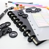 ITSYHPRO 100pcs Discbound Discs Plastic Expander Binder Rings Disc Planner