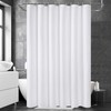 UFRIDAY White Extra Long Shower Curtain 84 inches Long,Washable Fabric