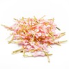 Light Pink Twist Ties for Bulk Food, Mini Ribbon Bow