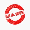 CafePress Rubber Ink Stamp Maine 4.25" x 5.5" Notecards 10