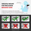 Dorso Mount for Use with Percussion Massage Guns to Extend