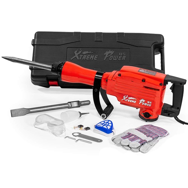 XtremepowerUS XtremepowerUS 2200W Demolition Electric Jack Hammer Power Drill Concrete