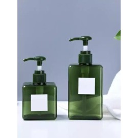 샴푸 디스펜서 흘림방지 펌프 소분용기 벽걸이 펌프병 [플랫 병 딥그린 150ml] Shampoo Dispenser Drip-proof Pump Sub-container Wall-mounted Pump Bottle [Flat Bottle Deep Green 150ml]