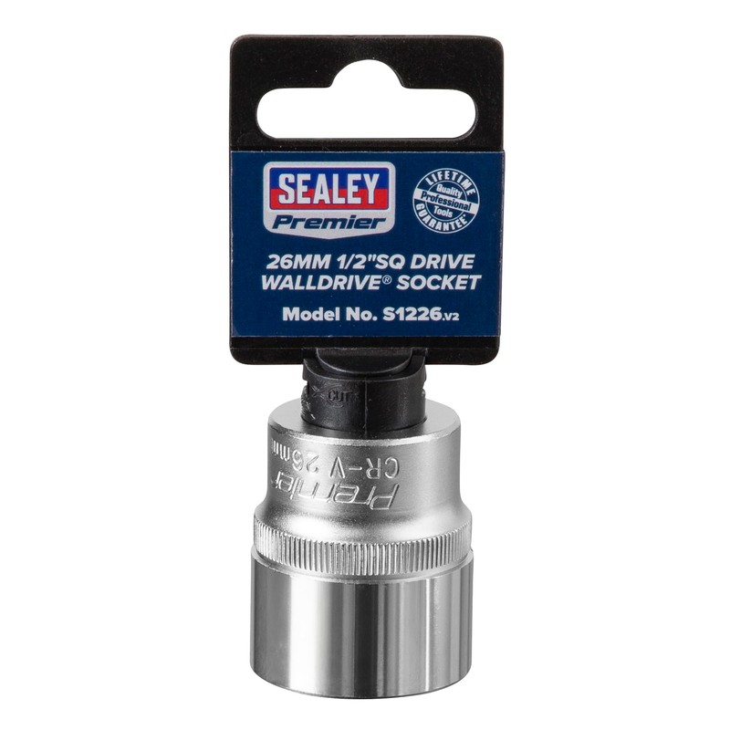 Sealey S1226 Walldrive Socket 26Mm 1/2Sq Drive