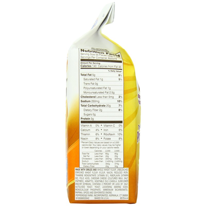 Pepperidge Farm Goldfish, Cheddar, 6.6 Ounce (Pack of 8)