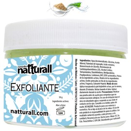 Exfoliante Corporal Facial Pies Labios Arroz Aloe Vera Sabila Natural 50 g