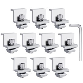 Zocipro Pack of 10 Solar Panel Brackets 30 mm, Solar Panel Edge Clamp Brackets, Solar End Clamp Adjustable Solar Panel, Mounting Solar Panel for Solar Panel, Holder Solar Panel, for Module Height