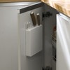 Wall Mounted Knife Block Holder 4 Slot, Self-Adhesive with Screws
