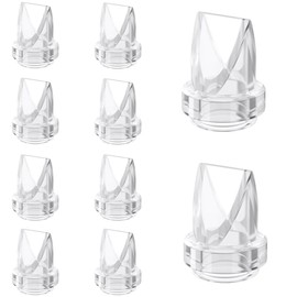10PCS Duckbill Valves Compatible with eufy S1 Pro S1 E10, Lansinoh Discreet Duo, NCVI NICEGREEN Nuliie Zooawa S32 Breast Pump Parts S32 Breast Pump Replacement Acessories, for Lansinoh Pump Parts