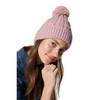 Soft Stylish Winter Hat Inner Thermal Fleece Cuffed Knitted Beanie