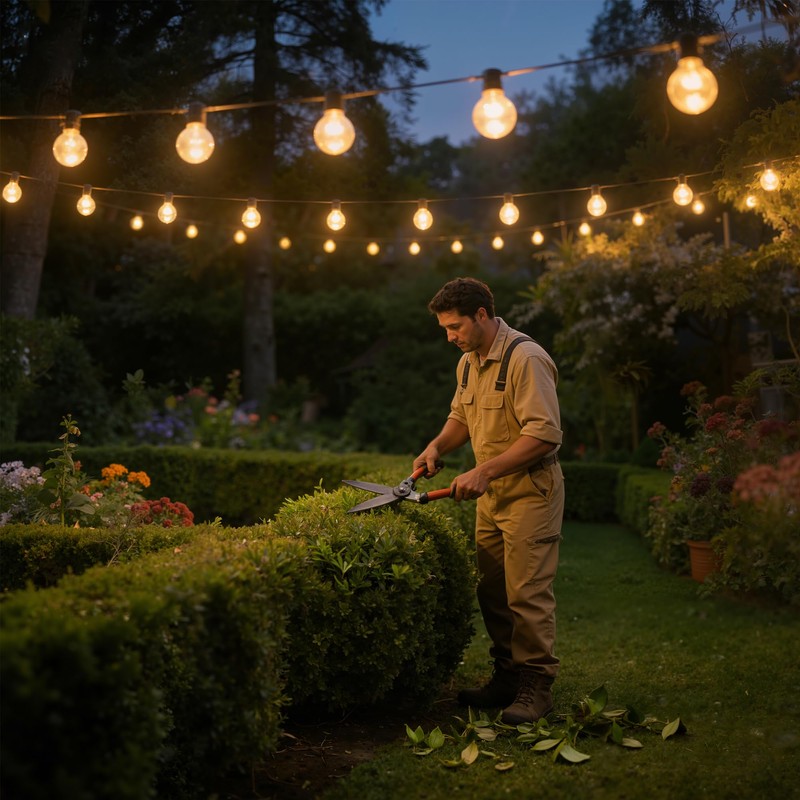 Ccinny Outdoor String Lights 150FT with Remote Dimmer, G40 Globe