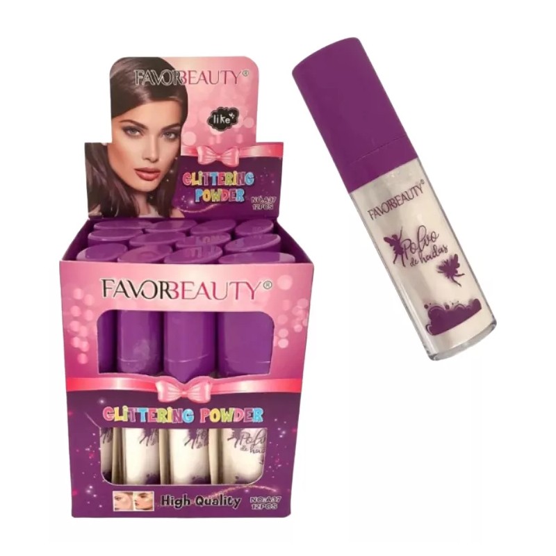 Favorbeauty Polvo De Hadas Iluminador Tono Del Maquillaje Blanco