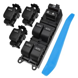 Power Window Switch Fit for Toyota Tundra 2007-2021,Upgraded Power Window Switch Control with Auto Up and Down, Replaces 848100R040 Power Single Window Switch (NOT for Edition 1794 Limited Platinum)