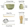 Matcha Whisk Set 5pcs (Light green)