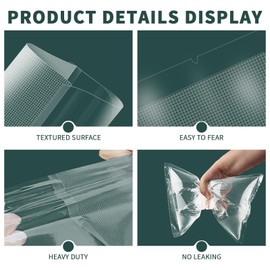 Vacuum Sealer Bags For Food-300 Quart 11"x16"and Quart 8"x12"and Pint 6"x10"-Commercial Grade BPA-Free Food Storage Bags | Puncture Resistant for Sous Vide ，Freezing & Meal Prep