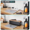 Bivvclaz Large Cable Management Box, Wooden Cord Organizer Box for