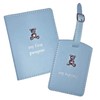 Widdle Gifts First Passport Cover Luggage Tag Set - Blue