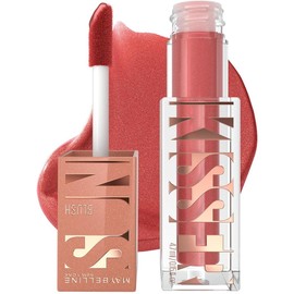 Maybelline SunKisser Blush Líquido, Brillo Natural como Besado por el Sol, Larga Duración hasta 12H y Fórmula con Vitamina E, Tono 06, City Sizzle, 4.7 ml