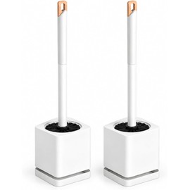 Escobilla para Inodoro ALIMOTA DHE-3124 Set de 2 Unidades con Base y Soporte