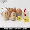 Crack Me Chicken Egg Rubber Stamp - 1/2 Inch Mini