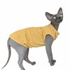 Sphynx Cat Clothes Vest for Hairless Cat, Rib Knit Stripe
