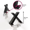 Mobilefox LP Vinyl Stand Record Holder X-shaped Table Holder Minimalist