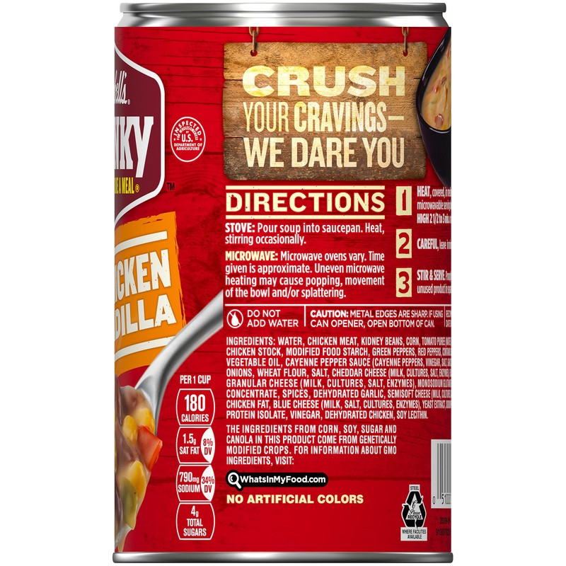 Campbell's Chunky Spicy Chicken Quesadilla Soup, 18.8 oz. Can