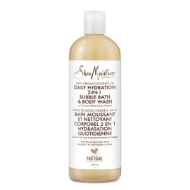 Shea Moisture 100% Virgin Coconut Oil Daily Hydration Bubble Bath & Body Wash, 473 Milliliters