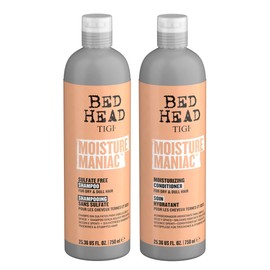 TIGI TIGI Bed Head Shampoo and Conditioner For Dry Hair Moisture Maniac Sulfate-Free Shampoo & Moisturizing Conditioner with Argan Oil 25.36 fl oz 2 count