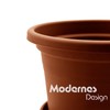 BigDean Pack of 8 Flower Pots with Saucers, Round, Diameter