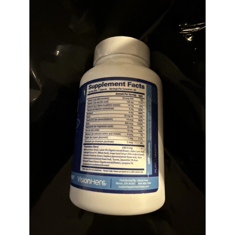 VisionHero Vision Hero For Eye and Vision Health Support -
